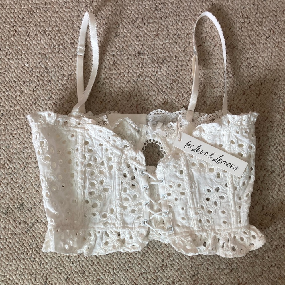NWT For Love and Lemons Sadie Corset Top